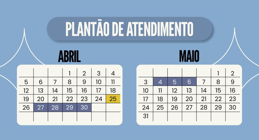 Calendário de atendimentos Justiça Eleitoral de SC