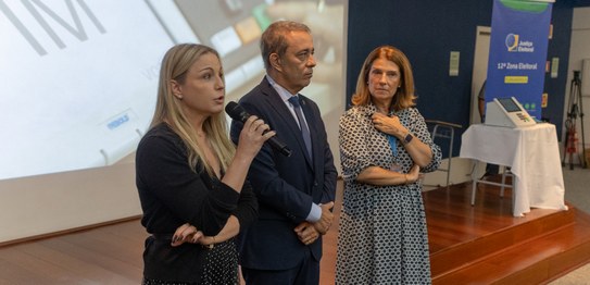 01 - Presidente do TRE-SC palestra para jovens do Colégio Catarinense, em Florianópolis