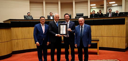 1 - Evento na Alesc de comemoração aos 80 anos da Reinstação da JE de SC