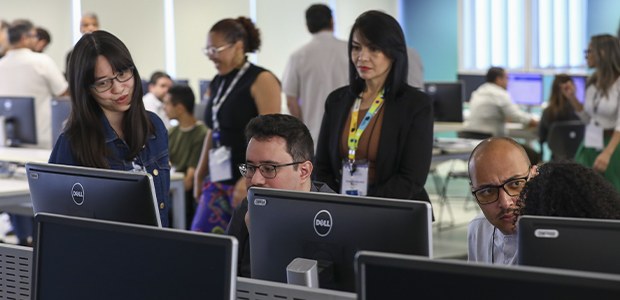 Foto:Luiz Roberto/Secom/TSE - Teste público de segurança eleitorais - 03.12.2025