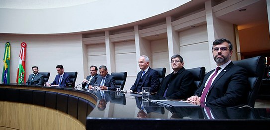 1 - Evento na Alesc de comemoração aos 80 anos da Reinstação da JE de SC