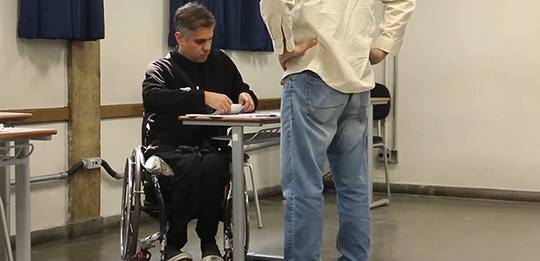 Mesário com deficiência  17.10.2025