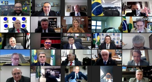 Evento virtual contou com a participação de presidentes dos TREs, além de representantes da Comi...