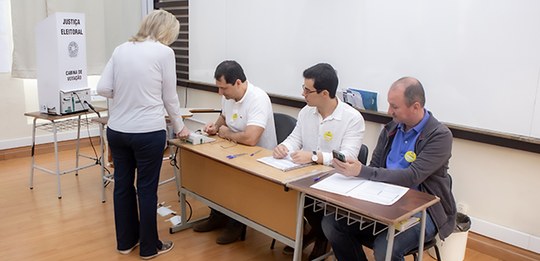 Presidente do TRE-SC abre treinamento de mesários em São José