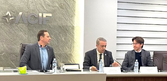 Presidente do TRE-SC realiza visita na Associação Empresarial de Florianópolis