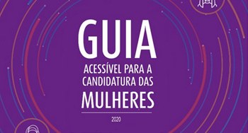 TRE-SC Imprensa Guia candidatas 2020 Capa do Guia Acessível para a Candidatura de Mulheres