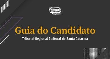 TRE-SC Imprensa Guia do Candidato 2020 Capa do Guia do Candidato