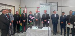 Presidente do TRE-SC participa de cerimônia de autorização de obra do novo fórum de Curitibanos