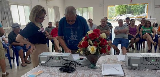 Roda de Conversa com idosos sobre a Justiça Eleitoral, ação da 66ª ZE de SC