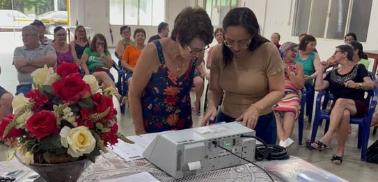 Roda de Conversa com idosos sobre a Justiça Eleitoral, ação da 66ª ZE de SC