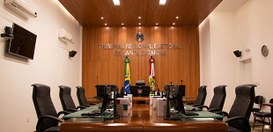 Sala de sessões Plenárias do TRE-SC.
