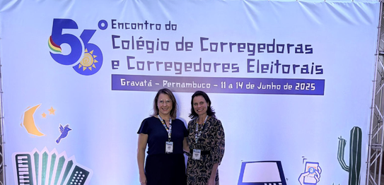 Corregedoria do TRE-SC apresenta painel sobre fiscalização no fluxo eleitoral durante 56º Encont...