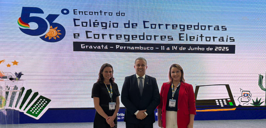 Corregedoria do TRE-SC apresenta painel sobre fiscalização no fluxo eleitoral durante 56º Encont...