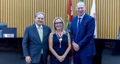 Presidente do TRE-SC recebe Medalha do Mérito em homenagem do TCE