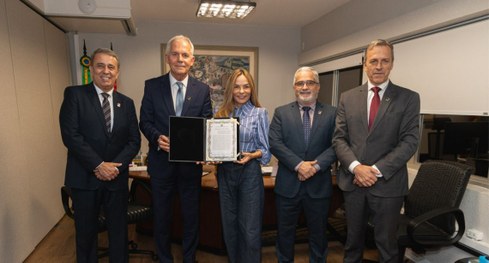 Presidente, vice-presidente, juiz do Pleno Sérgio Francisco Carlos Graziano Sobrinho e o diretor...