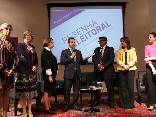 TRE Imprensa Lançamento Resenha 2019 Lançamento Resenha Eleitoral