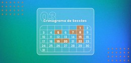 Calendário de março com o cronograma das sessões plenárias do TRE-SC para março de 2024.