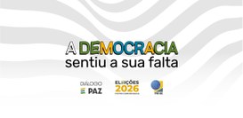 Logo da campanha de incentivo ao voto no 2º turno das Eleições 2026