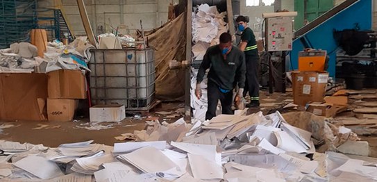 TRE-SC elimina quatro toneladas de papel destinadas à reciclagem