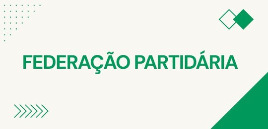 Imagem escrita federação partidária