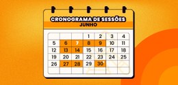 Calendário de sessões do TRE-SC para o mês de junho