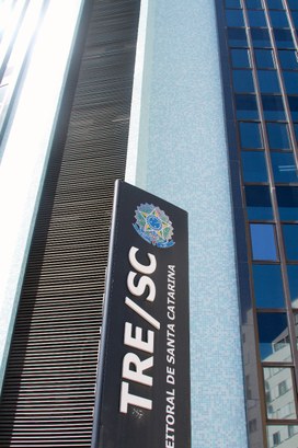 TRE-SC-Imprensa-Fachada-TRE-SC-2021 Fachada da sede do TRE-SC