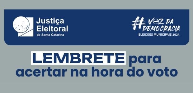 Eleitores podem levar lembrete para a cabine de votação