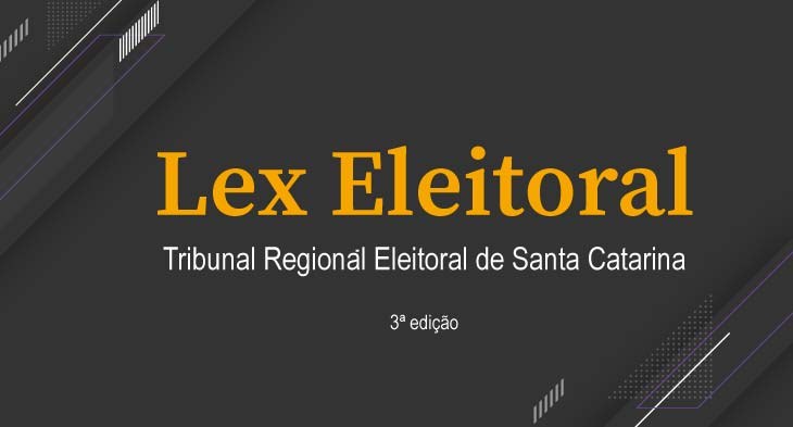 Capa da terceira edição da Lex Eleitoral