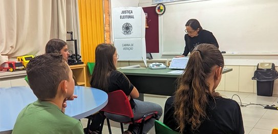 Ação em Pinhalzinho promove a cidadania entre crianças