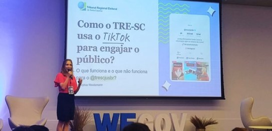 TRE-SC participa do 13º Redes, da WeGov, em Florianópolis