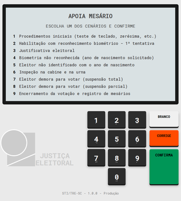 TRESC Simulador Apoia Mesário
