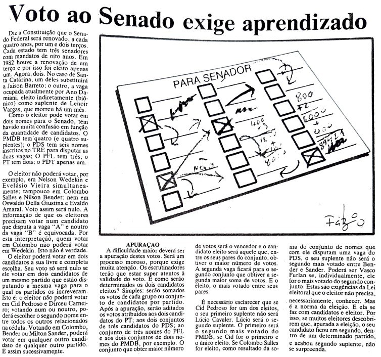 TRESC Voto ao Senado exige aprendizado
