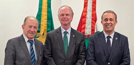 Presidente do TRE-SC realiza visitas institucionais ao TJSC, OAB/SC e ao Governo do Estado